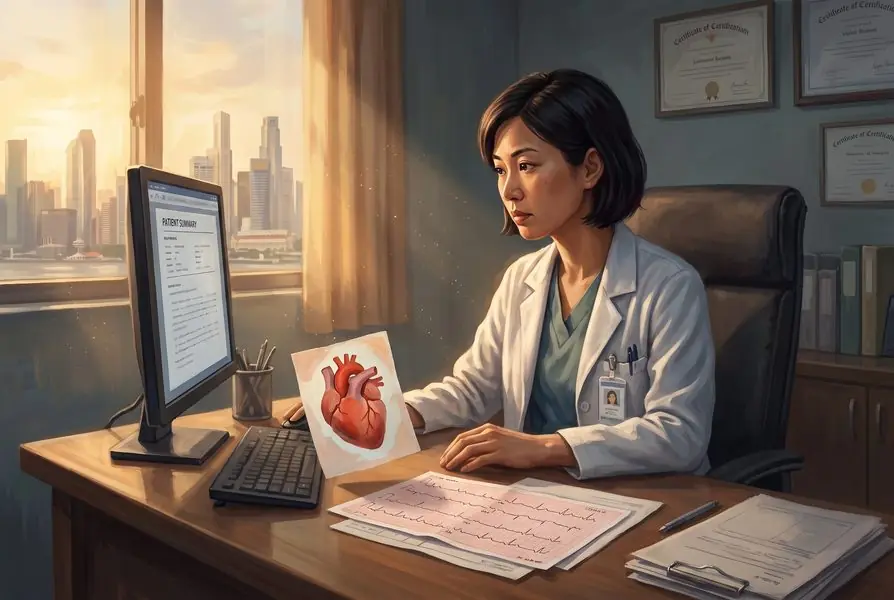 Illustration: Heart risk summary for the cardiologist